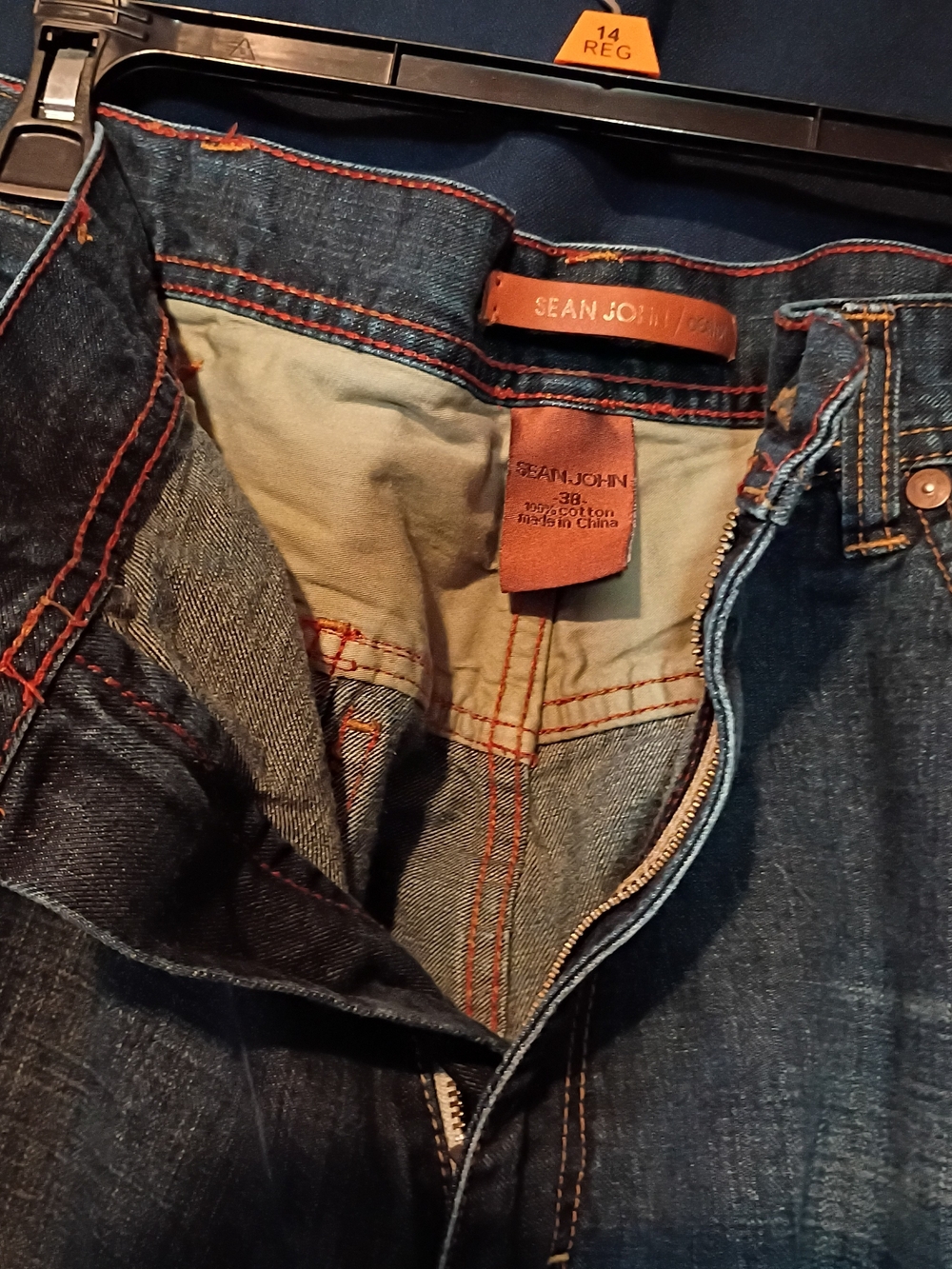 Sean John Men's Dark Blue Denim Jeans